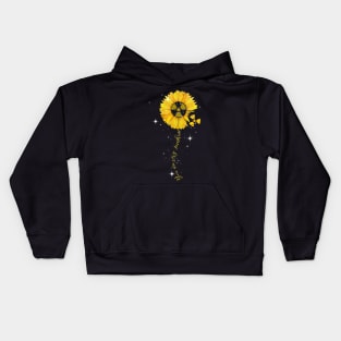 Radiologist Sunflower Hippie Gift For Rad Tech Lover Kids Hoodie